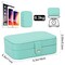 Jewelry Box, Travel Jewelry Organizer Case Small Jewelry Storage and Organizers Craft Containers Travel Mini Organizer/GREEN